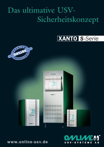 Datenblatt XANTO S-Serie - Online USV Systeme