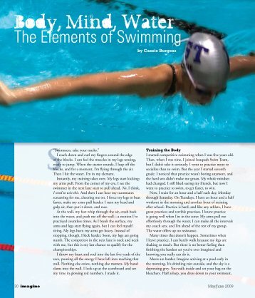 Body, Mind, Water: The Elements of Swimming
