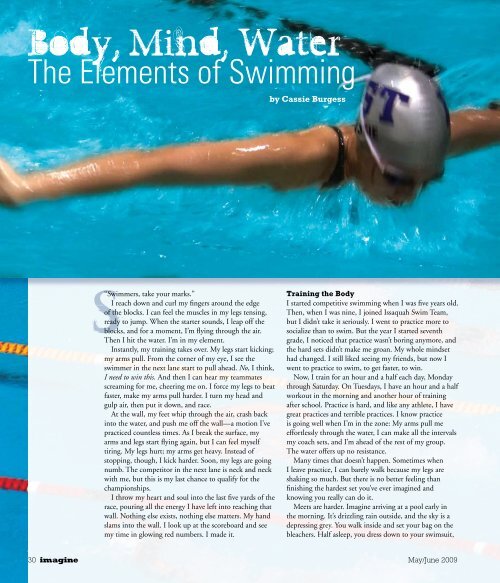 Body Mind Water The Elements Of Swimming