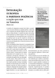 IntegraÃ§Ã£o europeia e partidos polÃ­ticos: a liÃ§Ã£o que vem de VarsÃ³via