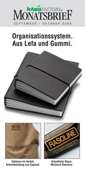 Organisationssystem. Aus Lefa und Gummi. - Manufactum