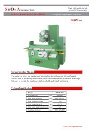 SURFACE GRINDING MACHINE - Shoka Group