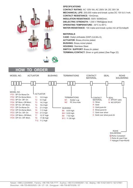 Toggle Switches