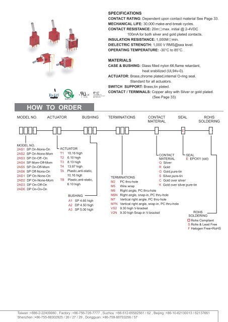 Toggle Switches