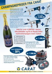 CHAMPAGNEPRISER FRA CARAT - 30% - Carat Tools