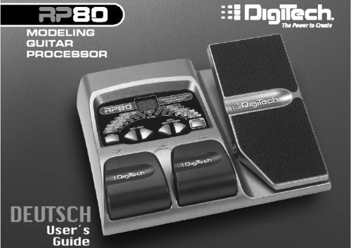 RP 80 Modeling Guitar Prozessor - Digitech