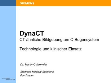 DynaCT - AG Physik und Technik in der bildgebenden Diagnostik