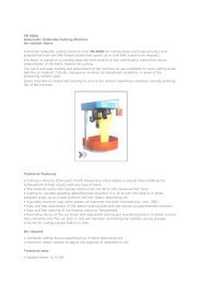 FB 5000 Automatic Collarette Cutting Machine for tubolar ... - MAMI SA