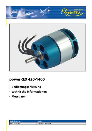 powerREX 420-1400 - PB-Modelisme