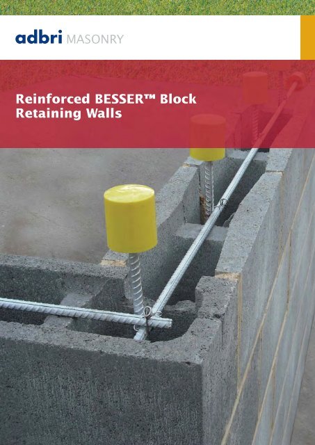 concrete block retaining wall construction details