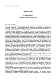 Lettera ai soci di Marco Parini - Italia Nostra