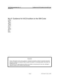 No.41 Guidance for IACS Auditors to the ISM Code