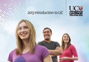 2013 Introduction to UC - University of Canterbury