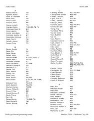 Author Index SOFT 2009 - Society of Forensic Toxicologists