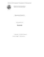 Skript Theorie IV (Statistik, Thermodynamik) - Otto-von-Guericke ...