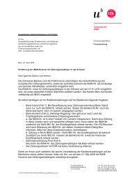 Brief P. Grob Betriebsbuchhaltung - Finanzabteilung - Universität Bern