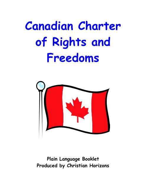 Canadian Charter of Rights and Freedoms â Plain Language