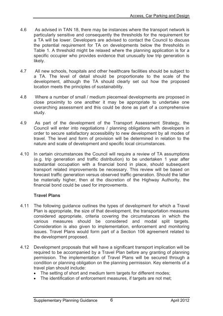 Access Car Parking & Design - Blaenau Gwent County Borough ...