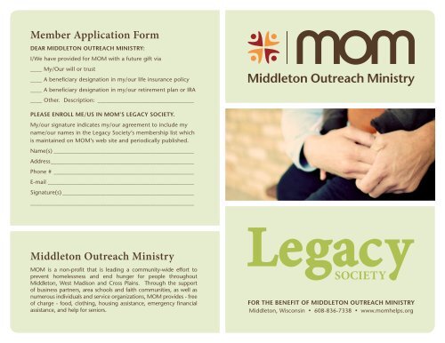 Download MOM's Legacy Society brochure - Middleton Outreach ...