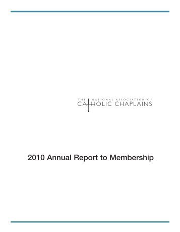 NACC Annual Report - National Association of Catholic Chaplains