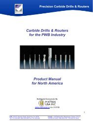 Precision Carbide Drills & Routers