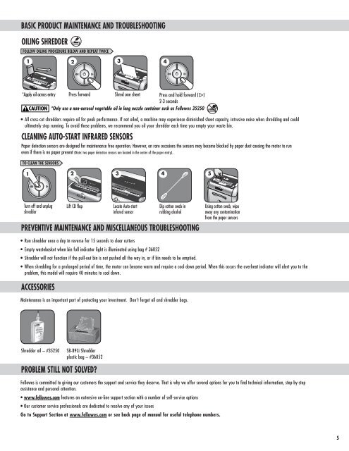 SB-89Ci Manual-2010 - Machine Change - Fellowes