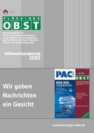 Wir geben Nachrichten ein Gesicht - Archiv Fluessiges Obst