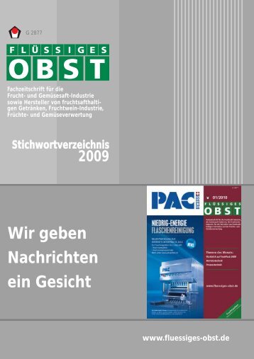 Wir geben Nachrichten ein Gesicht - Archiv Fluessiges Obst