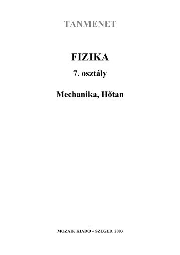 FIZIKA - Mozaik KiadÃ³