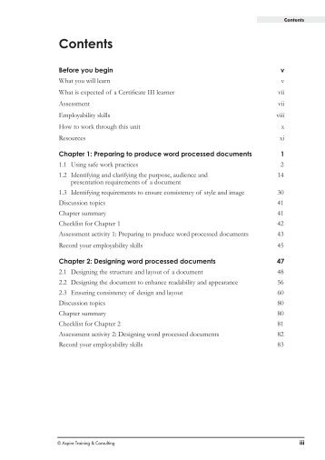 BSBITU303A Design and produce text documents - Aspire Learning ...