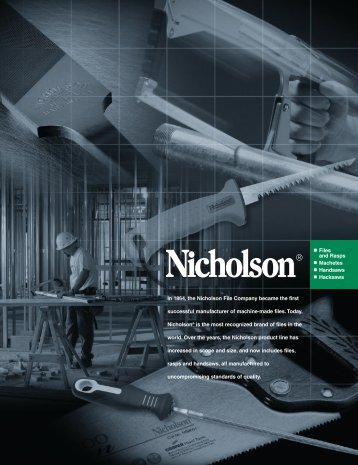 Nicholson File & Saw Catalog - EIS