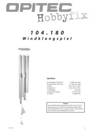Windklangspiel - Opitec.com
