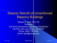 Seismic Retrofit of Unreinforced Masonry Buildings - Civil and ...