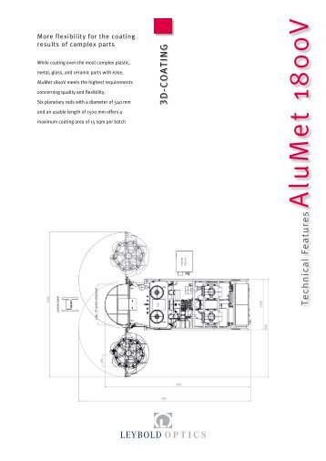 Technical Data AluMet 1800V - Leybold Optics GmbH