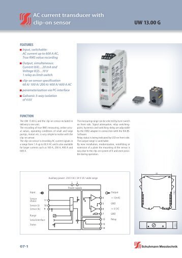 UW 13.00 G - Schuhmann Messtechnik