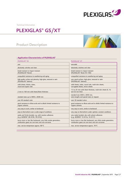 PLEXIGLAS® GS Transparent 0F00 PO