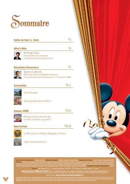 Mise en page 1 - Euro Disney SCA