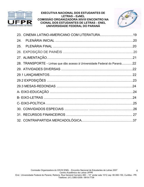 XXVIII Encontro Nacional dos Estudantes de Letras - ExNEL