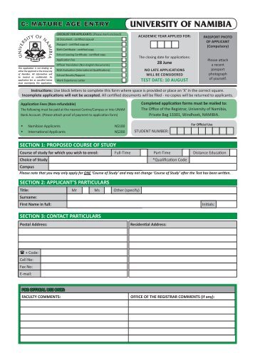 C-Mature Age Entry-2(A3-only)(2013).indd - University of Namibia