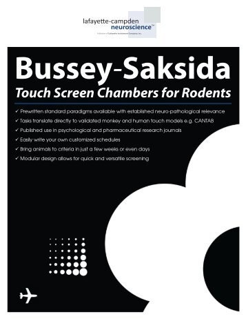 Bussey-Saksida Touch Screen Chambers for Rodents - Limef.com