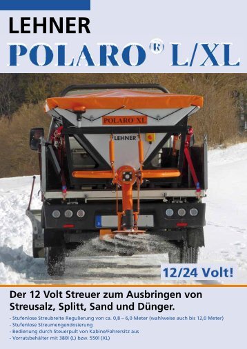 LEHNER Der 12 Volt Streuer zum Ausbringen ... - Lehner Agrar GmbH