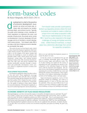 form-based codes - Rangwala Associates