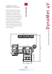 Technical Data DynaMet 4V - Leybold Optics GmbH