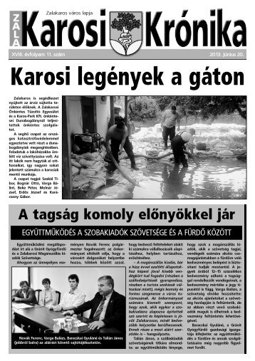2013. június 20-i szám - Zalakaros