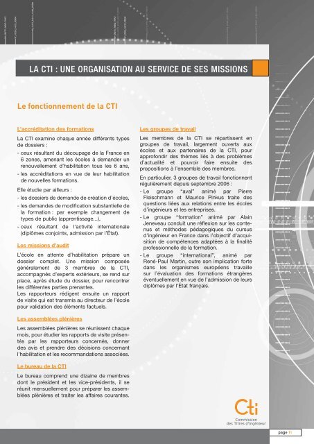 Rapport d'activitÃ© 2006-2008 - Commission des Titres d'IngÃ©nieur