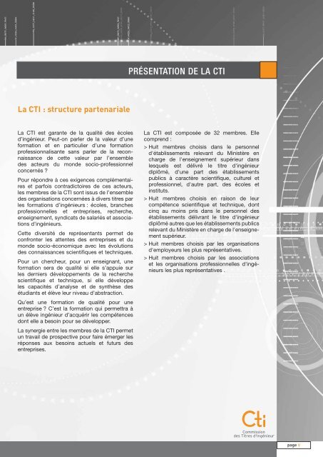 Rapport d'activitÃ© 2006-2008 - Commission des Titres d'IngÃ©nieur