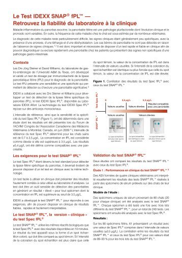 Le Test IDEXX SNAP® fPL™ — Retrouvez la fiabilité du laboratoire ...