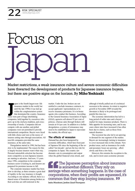 Focus on Japan - JLT