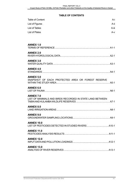 Final Report Vol Ii Annex Sabah