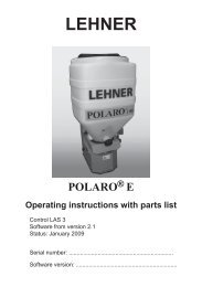 3 Operating the POLARO - Lehner Agrar GmbH